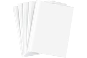 COMVASTARS 10 Copertine quaderni A4,Chiara e trasparente, Copertina quaderno A4 in PP riciclabile,Plastica Copri Quaderno da Scuola Elementare,Regolabile Trasparenti Fodera Libri,Copertine Quaderni,per Scuola.