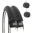 2 Pneus VTT 26x1.95 Ecovelo - Caoutchouc Mixte, Tasselés, Pour Adultes Et Grands Enfants