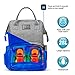 Produktbild Baby Wickelrucksack, Wickeltasche grau, Muttermilch Heizung Funktion, Geräumige Kapazität Wasserdicht Wickeltasche, Chic Babytasche Wickeltasche Rucksack, Oxford Wickelrucksack für Unterwegs - Ovonzo