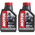Motul 3000 4T Plus 20W40 API SN HC Tech Engine Oil for Bikes (1 L) (Pack of 2)