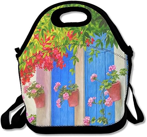 JH SPEED Lunch Tote Bag Spring Flowers Picnic Lunchbox Lunch Tote Insulated Reusable Container Organizer For, Adults, Kids