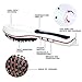 Hair Straightening Brush Besmall Hot Sale Professional Automatic Straightening Irons Comb With LCD Display Electric Straight Hair Comb Straightener Iron Brush White