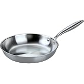 Fackelmann Vita3 Triply Stainless Steel Tricayer Frying Pan with Triple Diffuser Bottom, Non-Stick, PFA-Free, Suitable for In