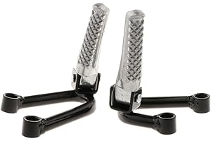 Riloer Accessoires de VTT universels, support de pédale arrière pour moto cross-country, pédales pour repose-pieds arrière passager