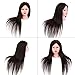 Anself Professional 27" Dummy Head Hairdressing Training Head Model Clamp Dark Brown Hair