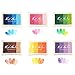 Produktbild INIBUD Stempelkissen Set 24 Farben mehrfarbige Stempelkissen fuer Papier Handwerk Stoff, Fingerabdruck ,Scrapbook, Malerei Hochzeit Kinder Geburtstags-Gastgeschenke (weitere Farben)