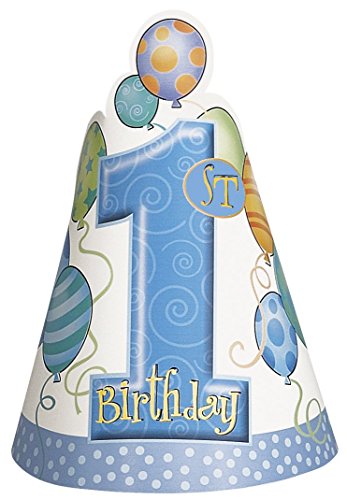 Dekorations-Set für Hochstuhl mit Luftballons zum 1. Geburtstag, Blau - 4
