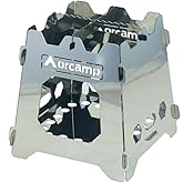 Orcamp Stainless Inox Fire Box - مع حقيبة، معدات تخييم متينة، ملحقات التخييم، الرياضات الخارجية، الرياضات الخارجية