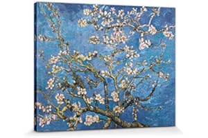 1art1 Vincent Van Gogh Poster Stampa Artistica su Tela Ramo di Mandorlo in Fiore, 1890 Quadro da Parete sulla Barella | Murale XXL | Immagine 50x40 cm