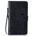 Produktbild LS770 Hülle, LG G4 Stylus Hülle, Anlike Löwenzahn und Liebhaber für [LG G4 Stylus / G Stylo LS770 (5,7 Zoll)] Handyhülle, Schutzhülle / Ledertasche / Tasche / Case / Cover / Flip Brieftasche Bookstyle Kartenfach Standfunktion Handytasche mit Abnehmbar Handy Lanyard - schwarz