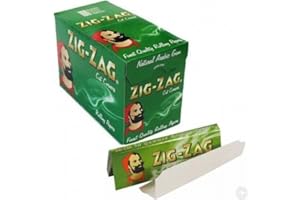 SMOKERS STORE 25 x ZIG ZAG GREEN Paper Regular Cigarette Rolling ZIGZAG Papers Cut Corners