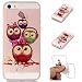 Produktbild iPhone 5 5S SE Hülle, E-Unicorn Handyhülle Apple iPhone 5 5S SE Hülle Transparent mit Muster 3D Eule Silikon Durchsichtig Tasche Ultra Slim Dünn TPU Bumper Schutzhülle Stoßfest Hochwertigem Zubehör Set Etui Schale Back Case Cover Rückseite
