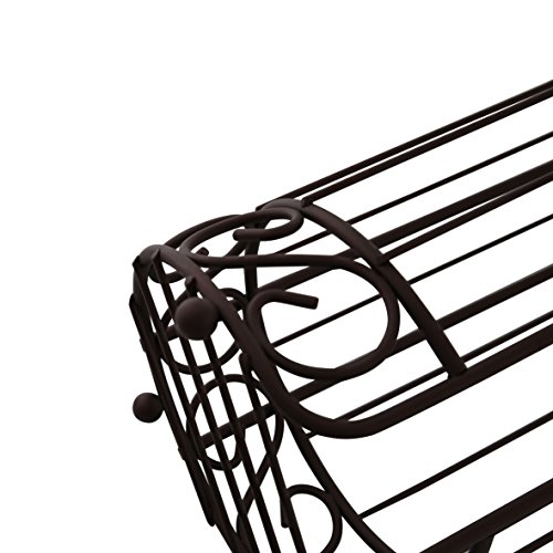 axentia WC-Ersatzpapierrollenhalter Nostalgie für 4 Rollen -Toilettenpapierrollenhalter ohne Bohren – Küchenrollenhalter stehend 57 cm hoch – Klopapierrollenhalter in Bronze-Ton – Metall-Rollenhalter für Bad & Küche - 6