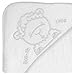 Snuggle Baby Baa-th Time Cuddle Robe Hooded Baby Towel, White