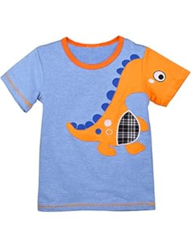 OKIDSO Junge T-Shirt,Kinder T Shirts,100% Baumwolle,Karikatur