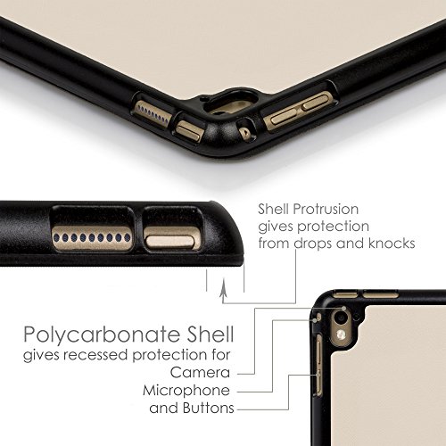 Forefront Cases® Apple iPad Pro 9.7 A1673 (Veröffentlicht März 2016) Origami Hülle Schutzhülle Tasche Smart Case Cover Stand – Rundum-Geräteschutz und intelligente Auto Schlaf / Wach Funktion inkl. Eingabestift und Displayschutz - 7