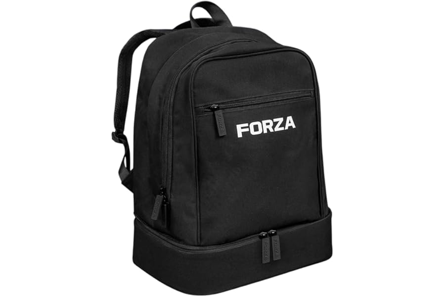 FORZA Academy Sports Backpack with Boot Compartment – 22L Football Kit Bag with Separate Shoe Section, Water-Resistant Travel Rucksack for School, Gym & Training