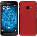 Produktbild PhoneNatic Case für Samsung Galaxy Xcover 4 Hülle rot gummiert Hard-case + 2 Schutzfolien