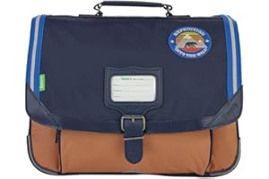 Cartable 38 cm Tann's Les Fantaisies Loan Bleu marine/Camel
