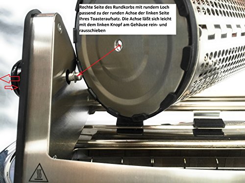 Sunny Cage® Rotierender Toasteraufsatz Brötchenaufsatz - 8