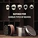 Beard Brush for Men, PLEMO Naturally-Made Beard Brush, Best Facial Hair Comb for Mustache Conditioning Styling & Maintenance Men's Grooming Kit