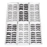 False Eyelashes 6 Different Designs Pack of 60