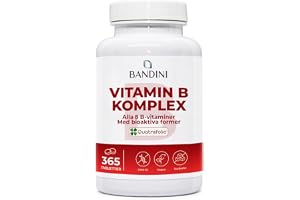 Bandini® Vitamin B-komplex hög dos, 365 tabletter (+1 år) Vitamin B Komplex