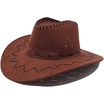 Cappello Cowboy Beige In Scamosciato - Stile Western Per Feste E Party Country | Unisex - Foto 5
