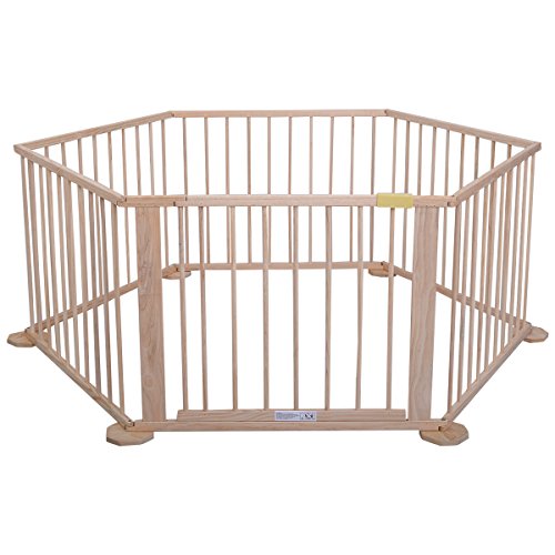 FDS Wooden Baby Playpen Foldable Combination 6 or 8 Sides (6 Sides)