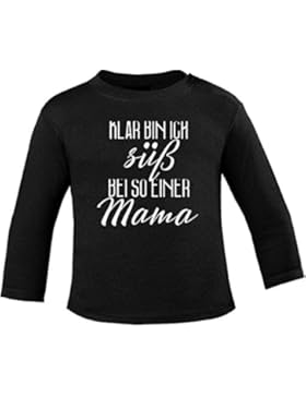Mikalino Baby Longsleeve Klar bin ich süß - bei so einer Mama