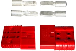 ANDERSON POWER PRODUCTS Anderson - Juego de enchufes para pilas (24 V, SBE, 160 A, 35 mm², SBX/E 1/0, 150 V, color rojo)