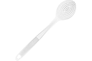 HASHK Shower Body Brush with Bristles 1 Pack Back Scrubber Bath Mesh Sponge with Long Handle Body Scrubber Skin Exfoliating Bath Shower, Suitable for Wet or Dry Brushing