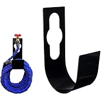 YUIP Erweiterbar Schlauch Halter Schwarz Garten Hochleistungs Metall schlauchhalter Wand gartenschlauch Halterung…