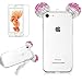 Produktbild Girlyard Glitzer Silikon Schutz HandyHülle für iPhone 7 Plus, Transparent Weich TPU Luxus Strass Diamant Maus Ohren Bling Backcover, 3D Kreativ Design Schutzhülle Flexibel Rubber Etui und Slim Dünn Klar Case für iPhone 7 Plus (5.5 Zoll) Rosa