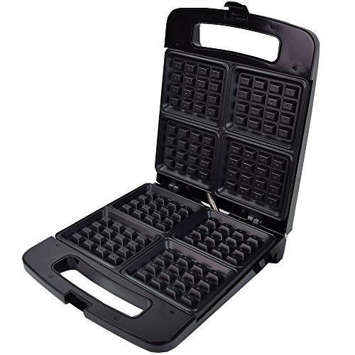 Syntrox Germany WM-1400W-4 Waffle 1400 Watt XXL Waffeleisen für 4 Belgische Waffeln - 3