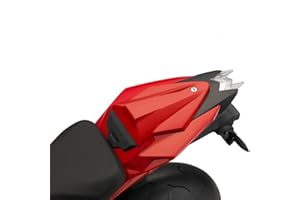 Lorababer Motocicleta pasajero trasero asiento de pasajero carenado cubierta de ABS duro parte de la sección de la cola para B.M.W S1000RR S1000R S 1000 R S 1000 RR S-1000-RR 2014-2019 (Negro)