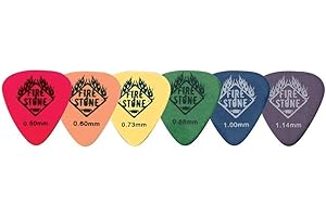 GEWA Fire Stone Plettro, Plectrum/Pick Delrin Tex, Forma 351, Version Popolare, 1.00 mm, Blu, 12 Pezzi