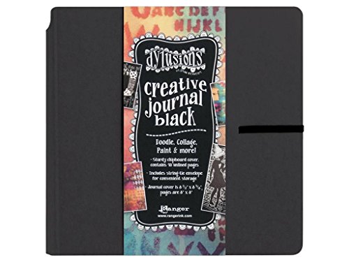 dya3124 Ranger Dylusions Creative Journal, quadratisch, schwarz