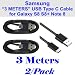 Produktbild Two (2) OEM Samsung Original USB-C Data Charging Cables for Galaxy S8/S8+ - Black EP-DG950CBE- Bulk Packaging (2 Pack, 3 Meter)