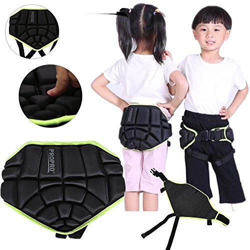 Tbest Protection de Fesse Enfants Shorts avec Rembourrage Réglable pour Roller Patinage Ski Planches à Roulette