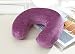 Produktbild Yiuswoy Tragbare U-Form Memory Foam Waschbar Reisekissen Nackenkissen Pillow Nackenhoernchen - Lila
