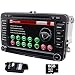Produktbild 17,8 cm Doppel DIN in Dash Auto Stereo für VW Volkswagen Golf Passat Polo Jetta Tiguan Eos Touran Scirocco Skoda Seat mit DVD Player unterstützt GPS Navigation USB SD FM AM RDS Radio Bluetooth