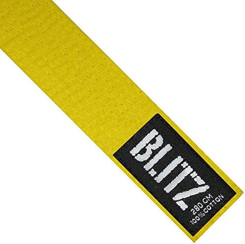Blitz Karate Belt Plain Coloured - Judo Teakwondo Martial Arts Multiple Colours
