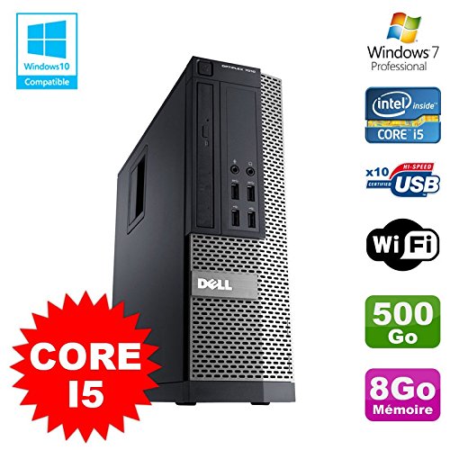 PC Dell Optiplex 7010 SFF Core I5 2400 3.2GHz 8gb Scheibe 500GB Wifi W7