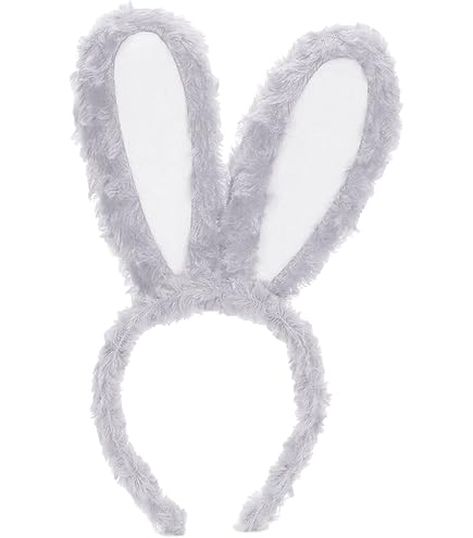 JJiaoLinin 2 Pièces Bandeau Oreilles De Lapin Rose Et Blanc - Accessoire Cosplay Peluche Douce Pour Enfants Et Adultes