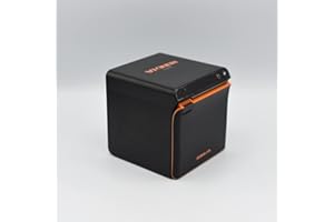 Tickoffice Stampante ricevute non fiscali e comande mini compatta cubo termica diretta 250m/s 80mm con auto-cut usb lan ethernet ACE H1 windows mac android ios (ACE H1 NERO - USB+ETHERNET)