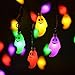 Produktbild LEEHUR- Led Globe Lichterkette, 20 LEDs 2.3M/7.2ft LED Lichterkette Bunt 2AA Batteriebetrieben Led Beleuchtung mit 2 Modus für Christmas, Garten, Party Weihnachtsbaum Dekoration (Batterie ist nicht enthalten) (Small ghost)