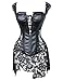 Produktbild Damen Gothic korsett für Damen sexy Bustier Korsett Kunstleder zum Clubwear Korsagenkleid Black UK Size 20-22 5XL