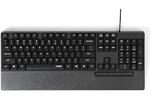 Rapoo NK2000 Wired Spill-resistant Keyboard - Black (QWERTY)