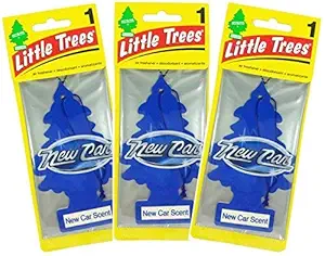 LITTLE TREES Cotton Paper Car Air Freshener Scent - 3 Pack